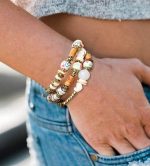 FIBO STEEL 6 Sets Bohemian Stackable Bead Bracelets for Women Stretch Multilayered Bracelet Set Multicolor Boho Jewelry - Image 4